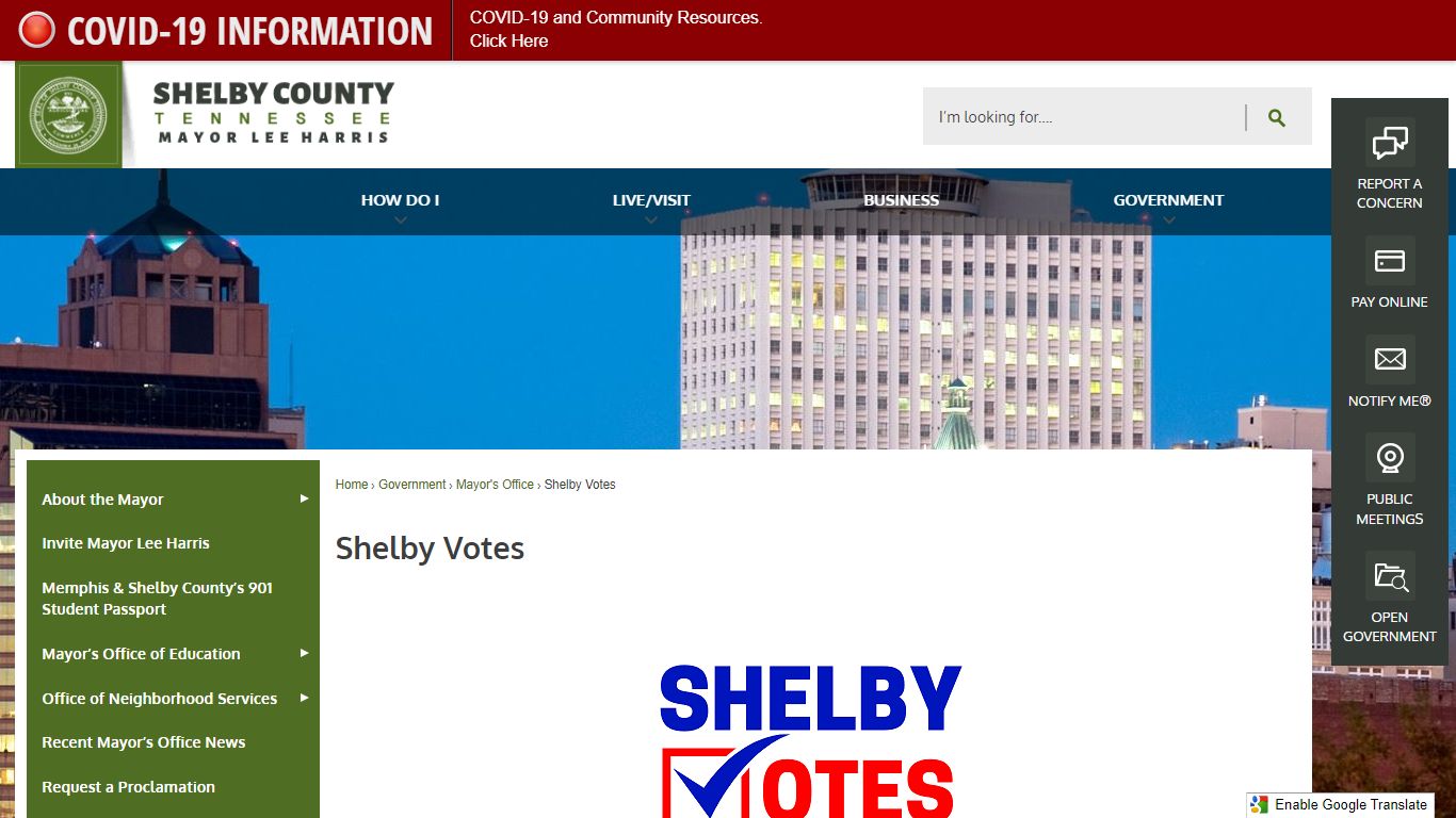 Shelby Votes | Shelby County, TN - Official Website